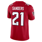 Johmsee A.Falcons #21 Deion Sanders Red Vapor F.U.S.E. Stitched Retired Limited Jerseys