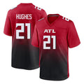 Johmsee A.Falcons #21 Mike Hughes Player Red Home Game Stitched Jerseys