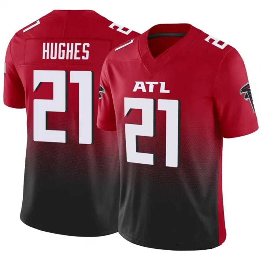 Johmsee A.Falcons #21 Mike Hughes Player Red Vapor F.U.S.E. Limited Stitched Jerseys