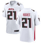 Johmsee A.Falcons #21 Mike Hughes Player White Home Game Stitched Jerseys