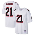 Johmsee A.Falcons #21 Deion Sanders Mitchell & Ness Big & Tall 1992 Retired Player Stitched Jerseys - White