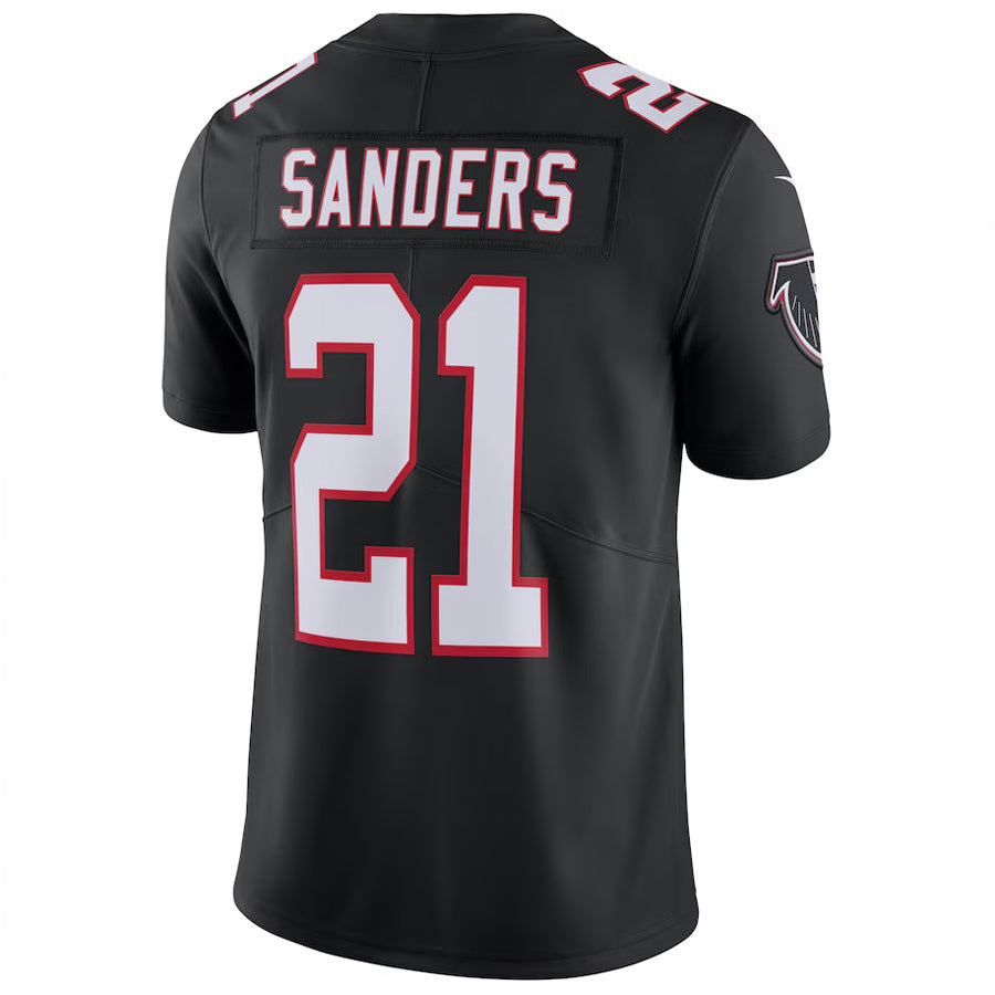 Johmsee A.Falcons #21 Deion Sanders Player Black Limited Game Stitched Jerseys