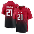 Johmsee A.Falcons #21 Mike Hughes Player Red Home Game  Stitched Jerseys