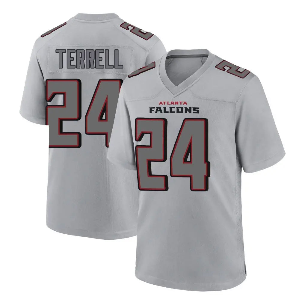 Johmsee A.Falcons #24 A.J. Terrell Jr. Branch Player Gray Fashion Home Game Stitched Jerseys