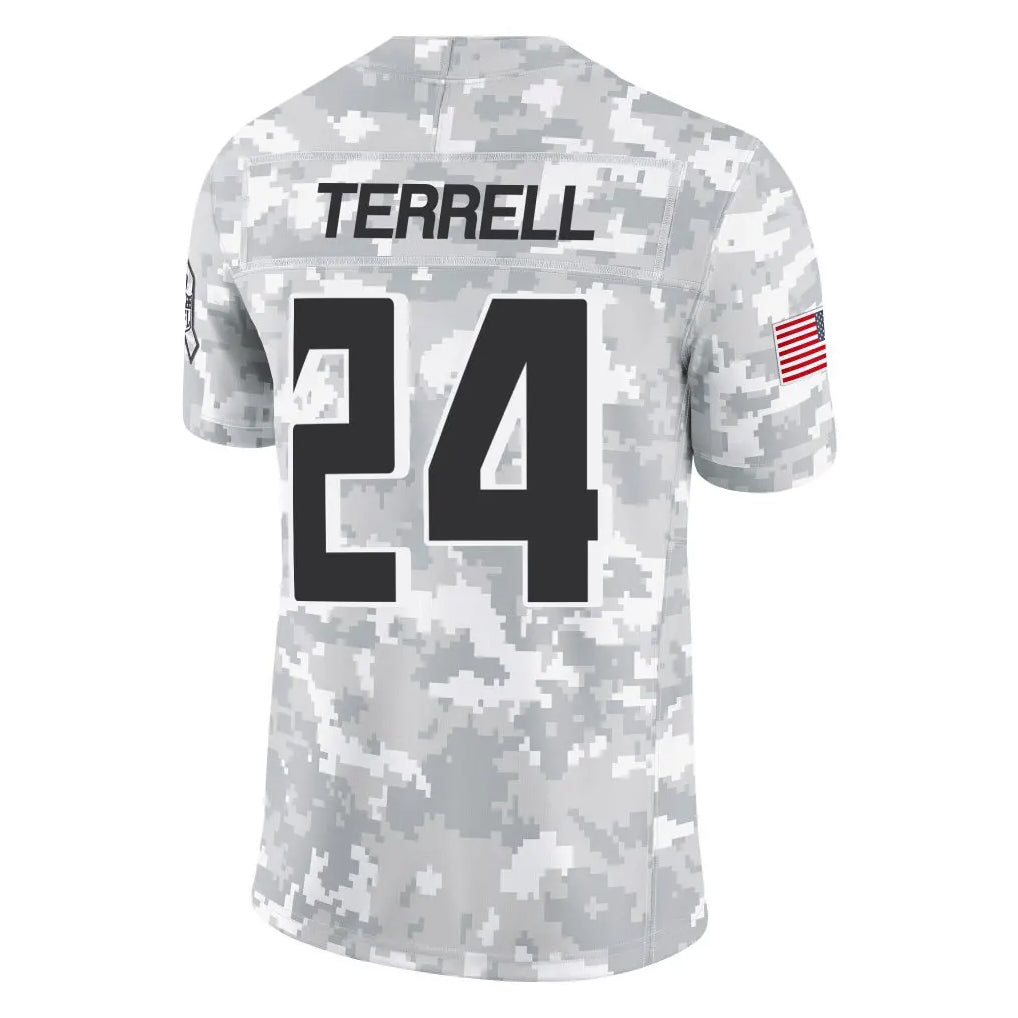 Johmsee A.Falcons #24 A.J. Terrell Jr. Player Arctic Camo Salute to Service Limited Stitched Jerseys