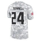 Johmsee A.Falcons #24 A.J. Terrell Jr. Player Arctic Camo Salute to Service Limited Stitched Jerseys