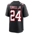 Johmsee A.Falcons #24 A.J. Terrell Jr. Player Black Alternate Home Game Stitched Jerseys