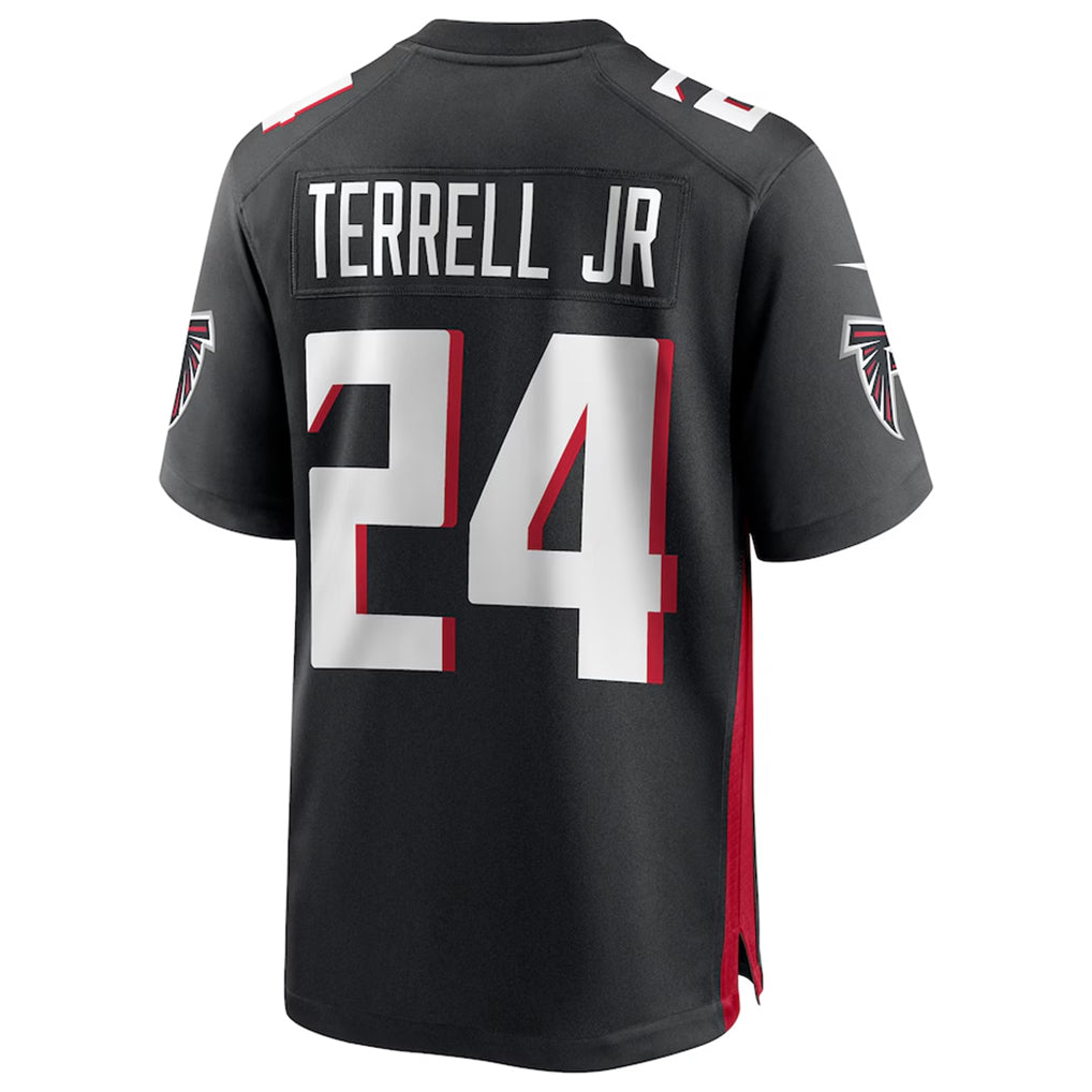 Johmsee A.Falcons #24 A.J. Terrell Jr. Player Black Home Game Stitched Jerseys