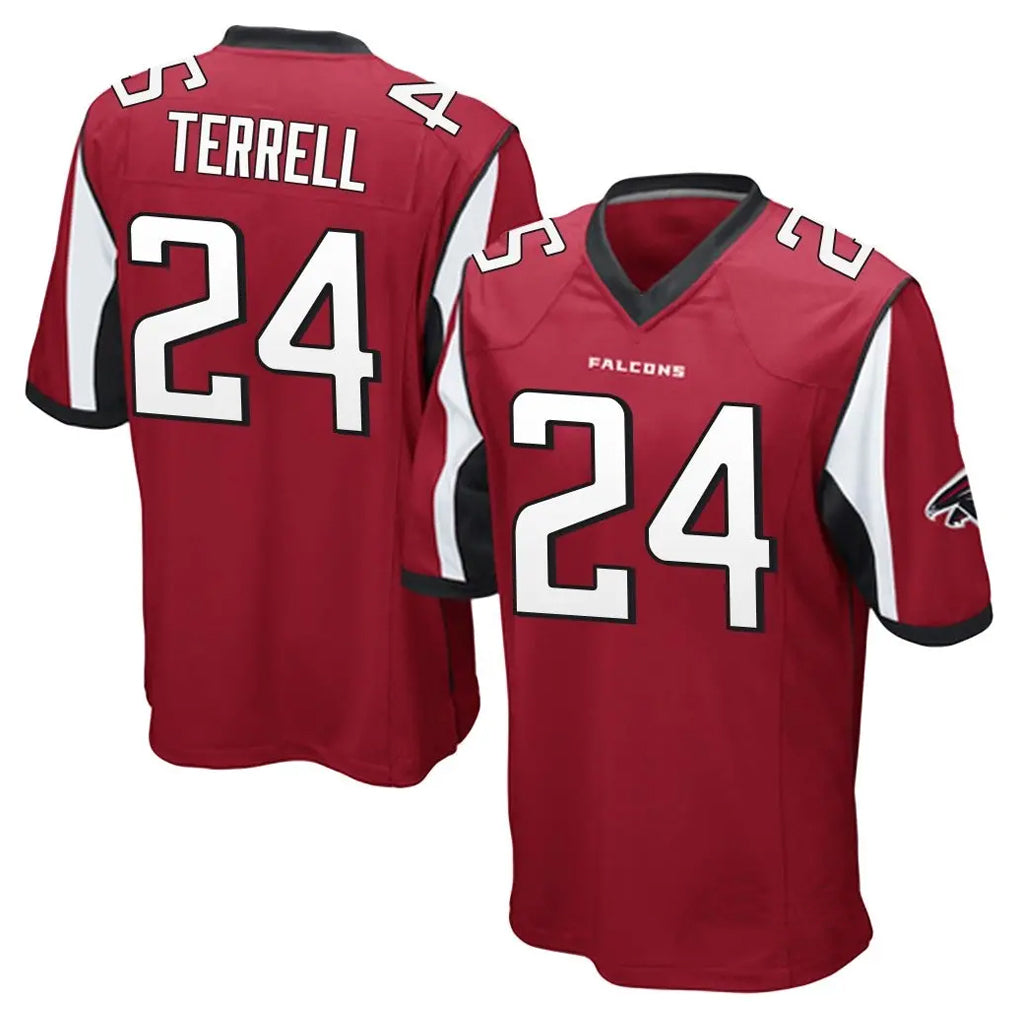 Johmsee A.Falcons #24 A.J. Terrell Jr. Player Red Color Vapor Home Game Stitched Jerseys