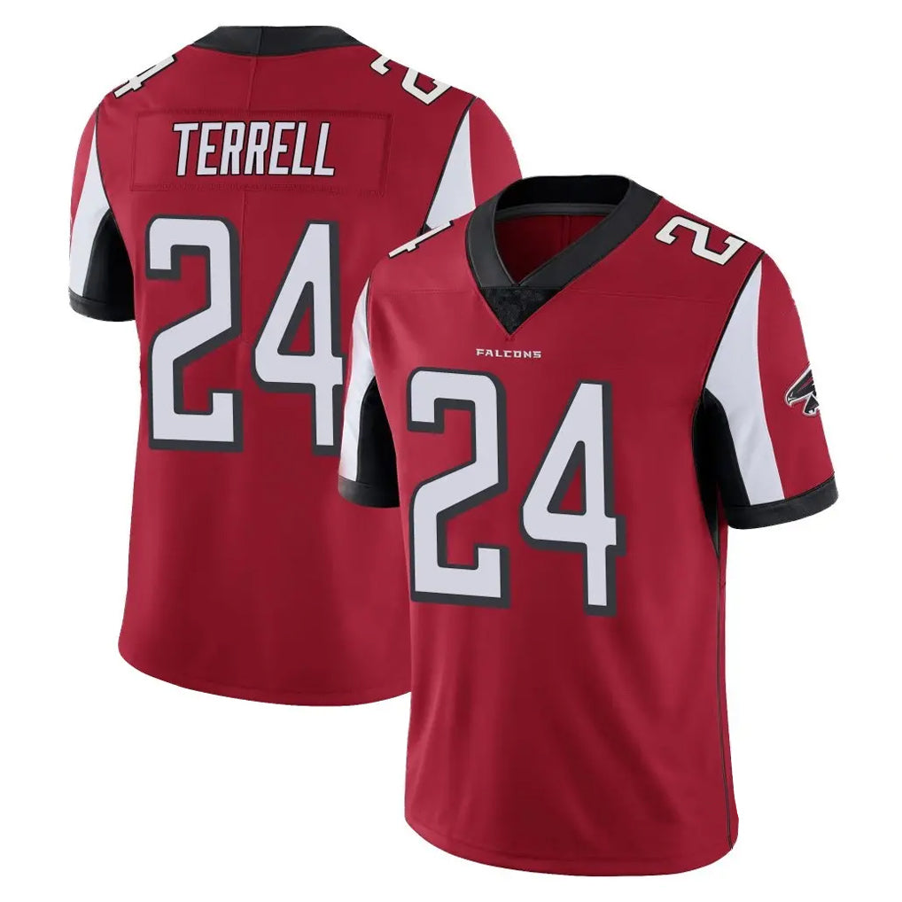 Johmsee A.Falcons #24 A.J. Terrell Jr. Player Red Color Vapor Untouchable Limited Home Game Stitched Jerseys