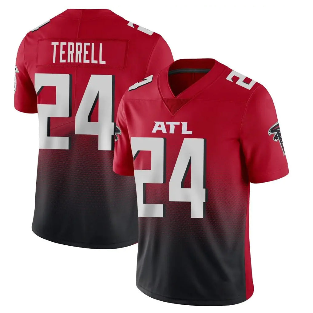 Johmsee A.Falcons #24 A.J. Terrell Jr. Player Red Vapor Untouchable Limited Home Game Stitched Jerseys