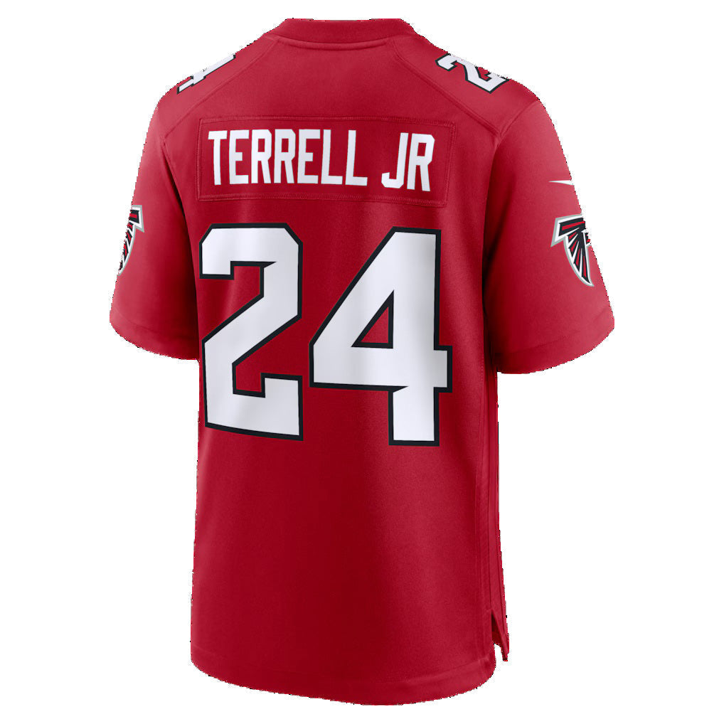 Johmsee A.Falcons #24 A.J. Terrell Red Game Stitched Jerseys