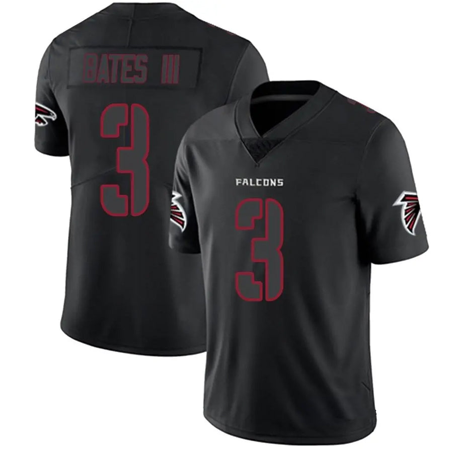 Johmsee A.Falcons #3 Jessie Bates III Player Black Impact Limited Stitched Jerseys