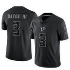 Johmsee A.Falcons #3 Jessie Bates III Player Black RFLCTV Limited Stitched Jerseys