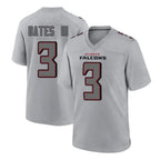 Johmsee A.Falcons #3 Jessie Bates III Player Gray Fashion Home Game Stitched Jerseys