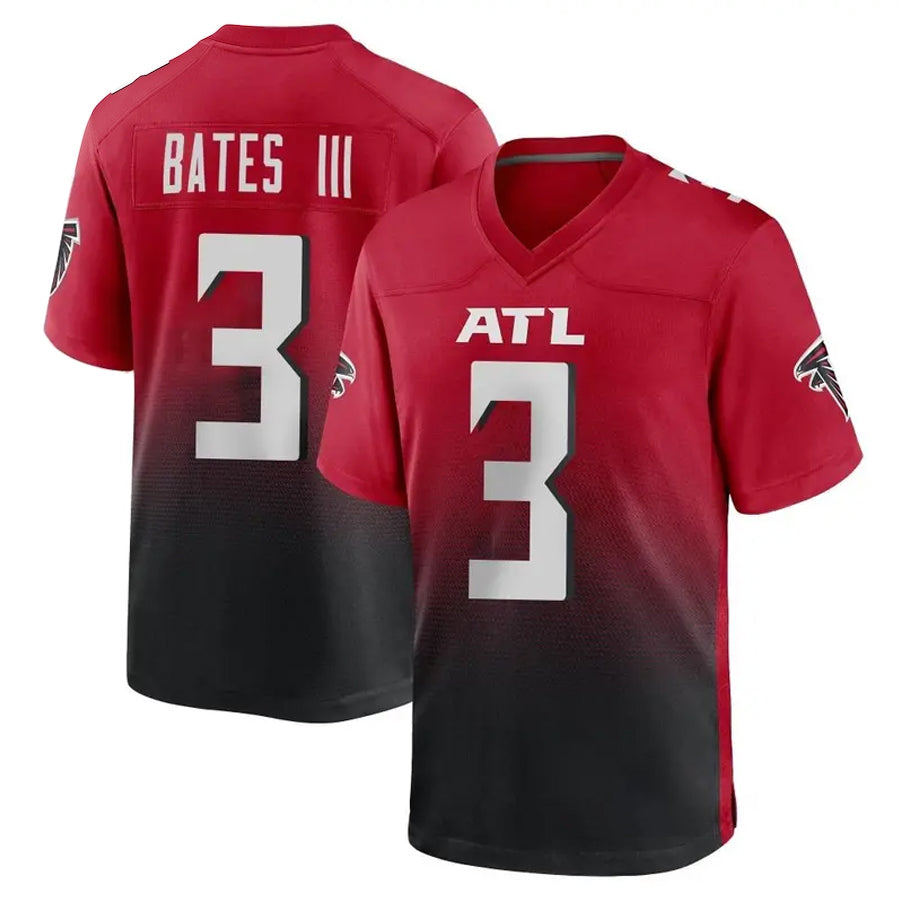 Johmsee A.Falcons #3 Jessie Bates III Player Red Home Game Stitched Jerseys