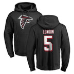 Johmsee A.Falcons #5 Drake London Player Black Salute to Service Hoodies Stitched Jerseys