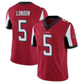 Johmsee A.Falcons #5 Drake London Player Red Color Vapor Untouchable Limited Home Game Stitched Jerseys