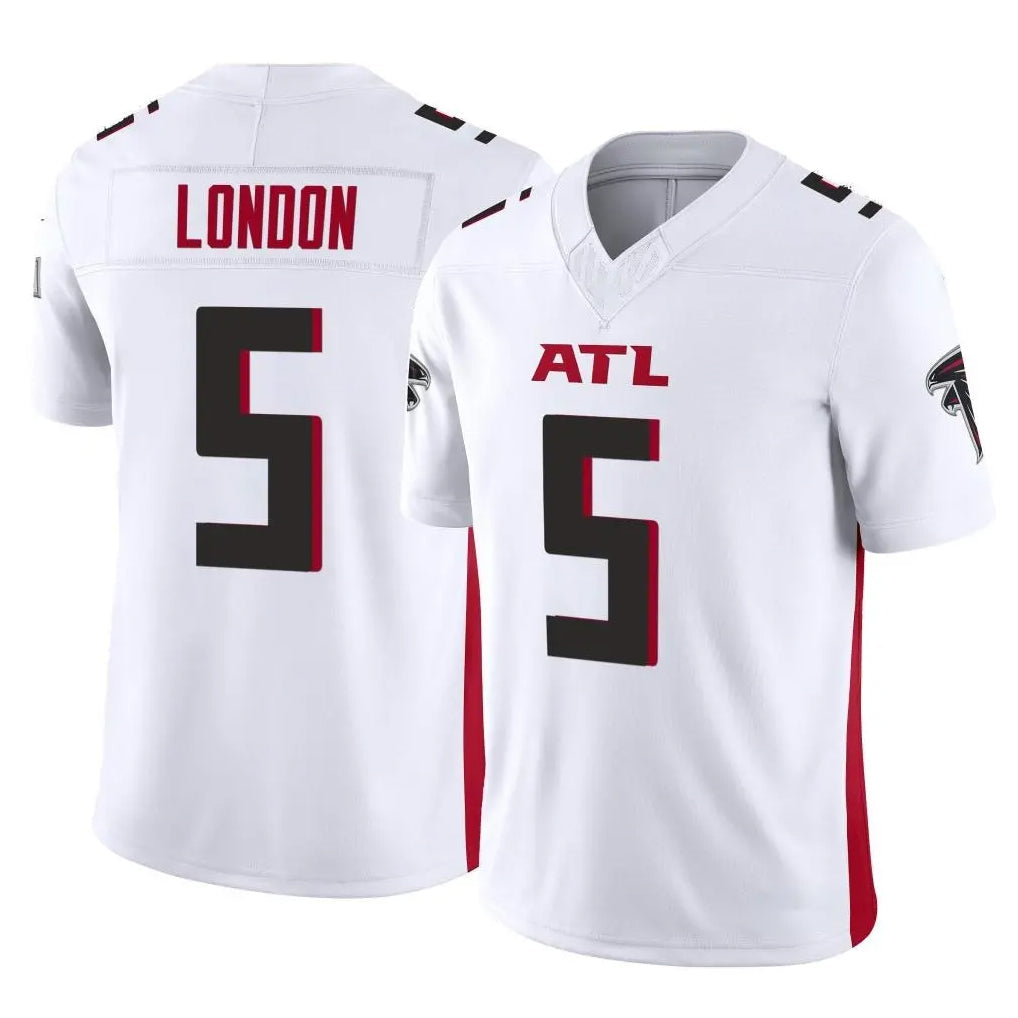 Johmsee A.Falcons #5 Drake London Player White Vapor F.U.S.E. Limited Home Game Stitched Jerseys