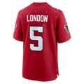 Johmsee A.Falcons #5 Drake London Red Game Stitched Jerseys