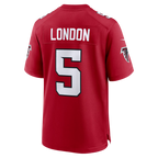 Johmsee A.Falcons #5 Drake London Red Game Stitched Jerseys