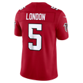 Johmsee A.Falcons #5 Drake London Red Team Vapor F.U.S.E. Limited Stitched Jerseys