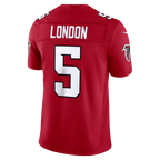 Johmsee A.Falcons #5 Drake London Red Team Vapor F.U.S.E. Limited Stitched Jerseys