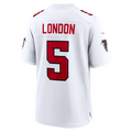 Johmsee A.Falcons #5 Drake London White Game Stitched Jerseys