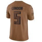 Johmsee A.Falcons #5 Drake London Brown 2023 Salute To Service Limited Jersey American Stitched Jerseys
