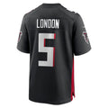 Johmsee A.Falcons #5 Drake London Player Black Home Game  Stitched Jerseys