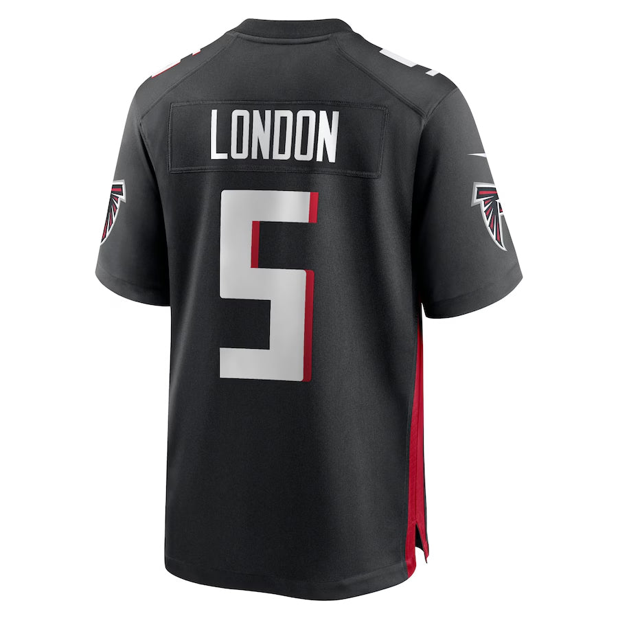 Johmsee A.Falcons #5 Drake London Player Black Home Game  Stitched Jerseys