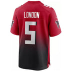 Johmsee A.Falcons #5 Drake London Player Red Home Game Stitched Jerseys