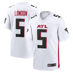 Johmsee A.Falcons #5 Drake London Player White Game Stitched Jerseys