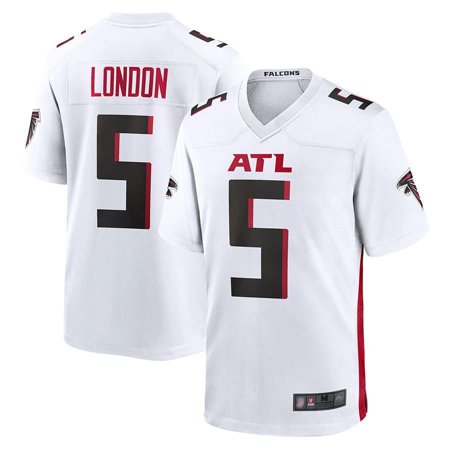 Johmsee A.Falcons #5 Drake London Player White Game Stitched Jerseys