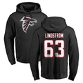 Johmsee A.Falcons #63 Chris Lindstrom Player Black Salute to Service Hoodies Stitched Jerseys