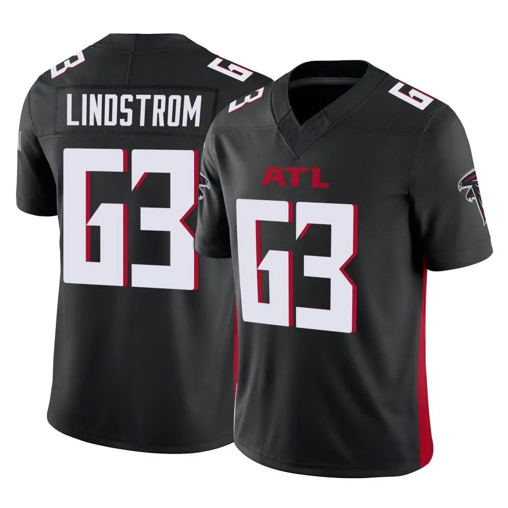 Johmsee A.Falcons #63 Chris Lindstrom Player Black Vapor F.U.S.E. Limited Stitched Jerseys