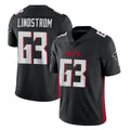 Johmsee A.Falcons #63 Chris Lindstrom Player Black Vapor Untouchable Limited Home Game Stitched Jerseys
