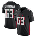Johmsee A.Falcons #63 Chris Lindstrom Player Black Vapor Untouchable Limited Home Game Stitched Jerseys