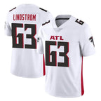 Johmsee A.Falcons #63 Chris Lindstrom Player White Vapor Untouchable Limited Home Game Stitched Jerseys