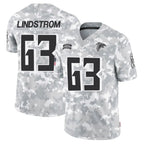 Johmsee A.Falcons #63 Chris Lindstrom Player Arctic Camo Salute to Service Limited Stitched Jerseys