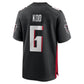 A.Falcons #6 Younghoe Koo Black Team Game Stitched American Football Jerseys