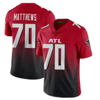 Johmsee A.Falcons #70 Jake Matthews Player Red Vapor Untouchable Limited Home Game Stitched Jerseys