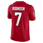 Johmsee A.Falcons #7 Bijan Robinson Red Team Vapor F.U.S.E. Stitched Limited Jerseys