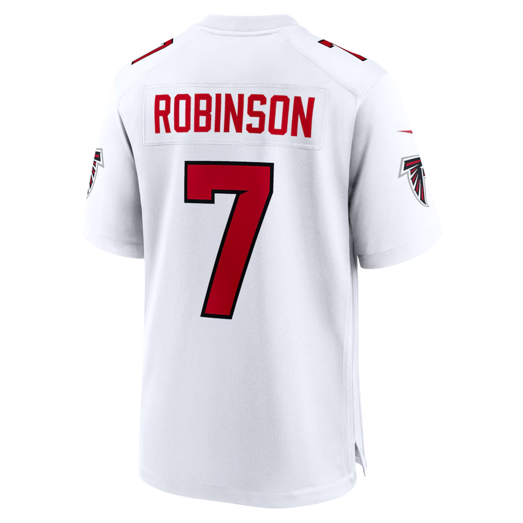 Johmsee A.Falcons #7 Bijan Robinson White Game Stitched Jerseys