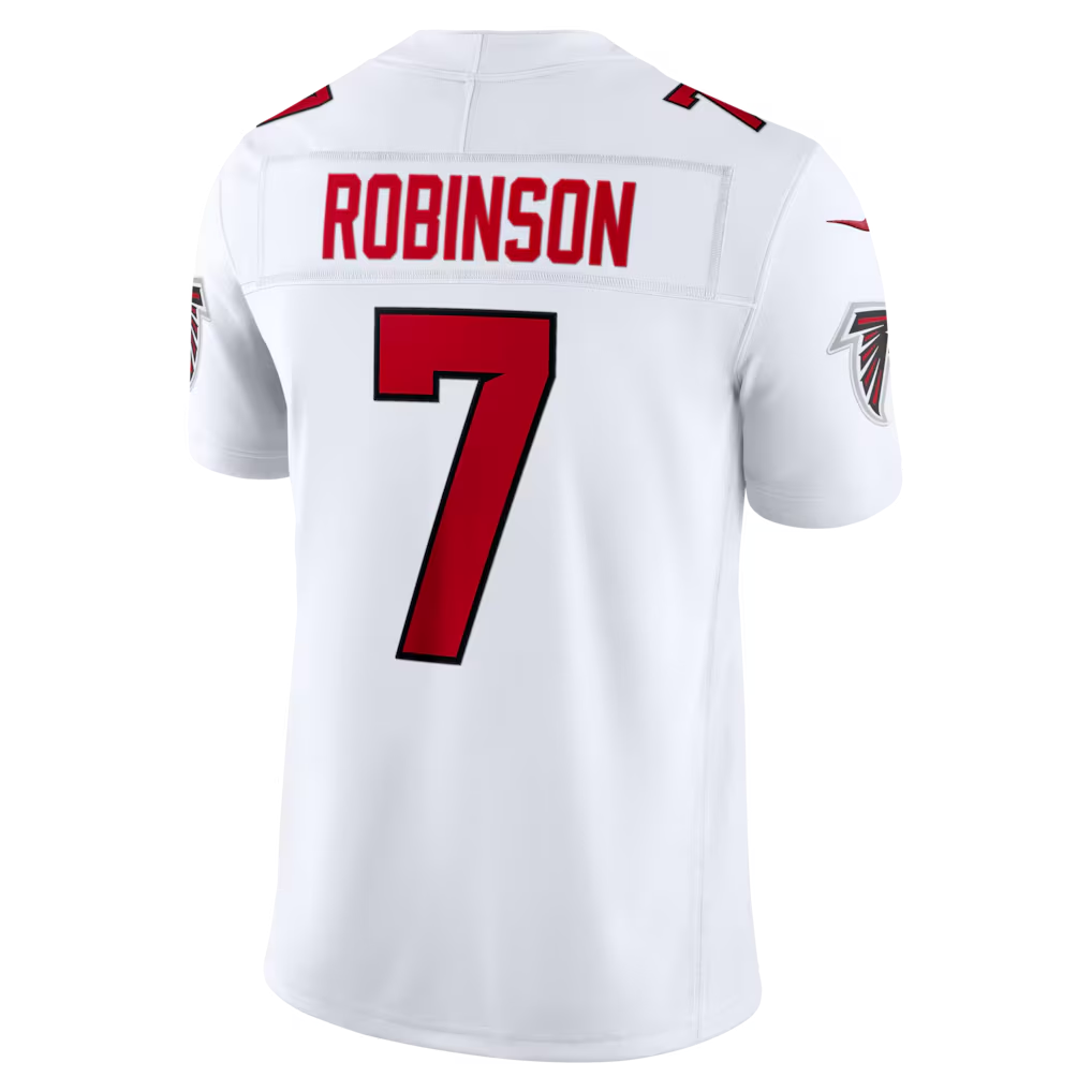 Johmsee A.Falcons #7 Bijan Robinson White Vapor F.U.S.E. Stitched Limited Jerseys