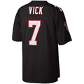 Johmsee A.Falcons #7 Michael Vick Mitchell & Ness Black Legacy Replica Stitched Jerseys