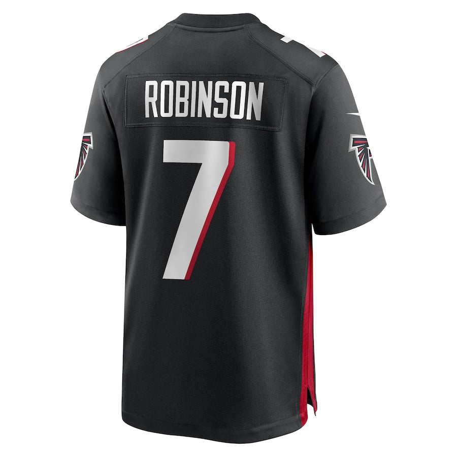 Johmsee A.Falcons #7 Bijan Robinson Player Black Game Home Stitched Jerseys