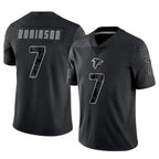 Johmsee A.Falcons #7 Bijan Robinson Player Black RFLCTV Limited Stitched Jerseys
