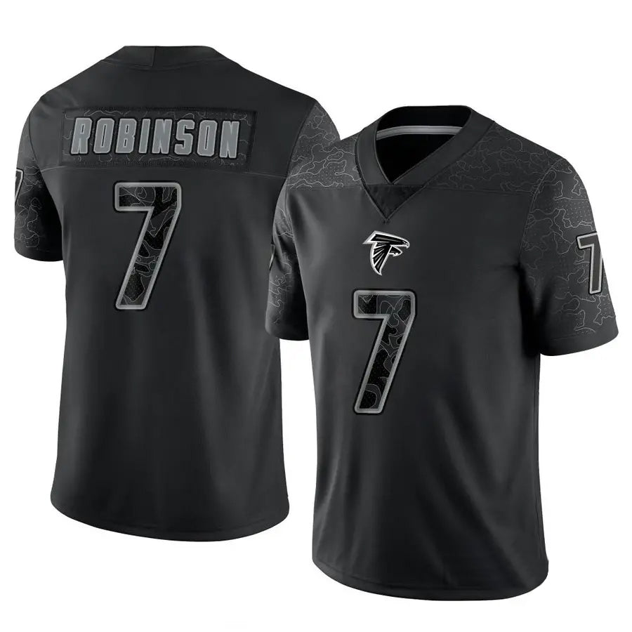 Johmsee A.Falcons #7 Bijan Robinson Player Black RFLCTV Limited Stitched Jerseys