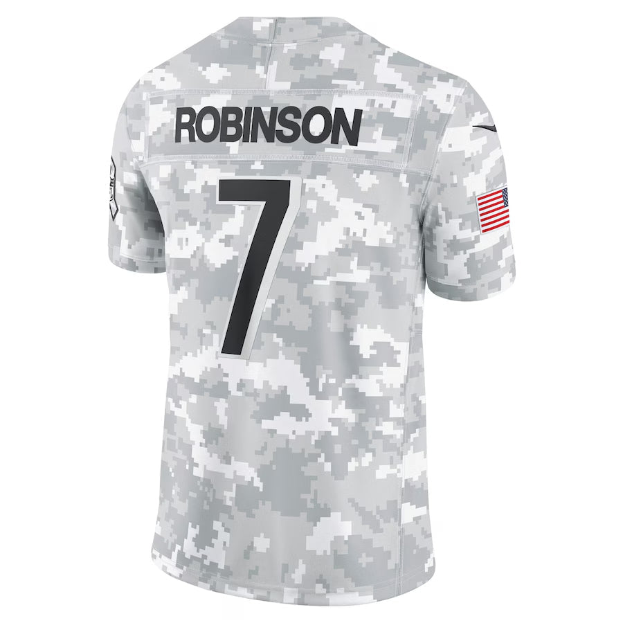 Johmsee A.Falcons #7 Bijan Robinson Player Camo Salute to Service Limited Stitched Jerseys